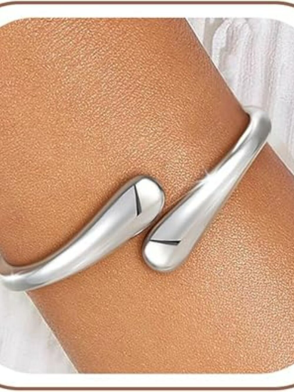NEW Silver Bangle Bracelet Cuban Chunky Cuff Adjustable‎ Jewelry Trendy Fashion